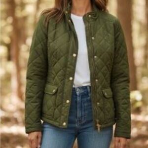 St. John's Bay Olive Quilted Utility Jacket